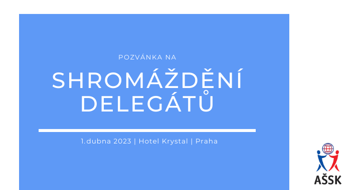 Pozvánka na Setkání delegátů - 1. dubna 2023 v Praze